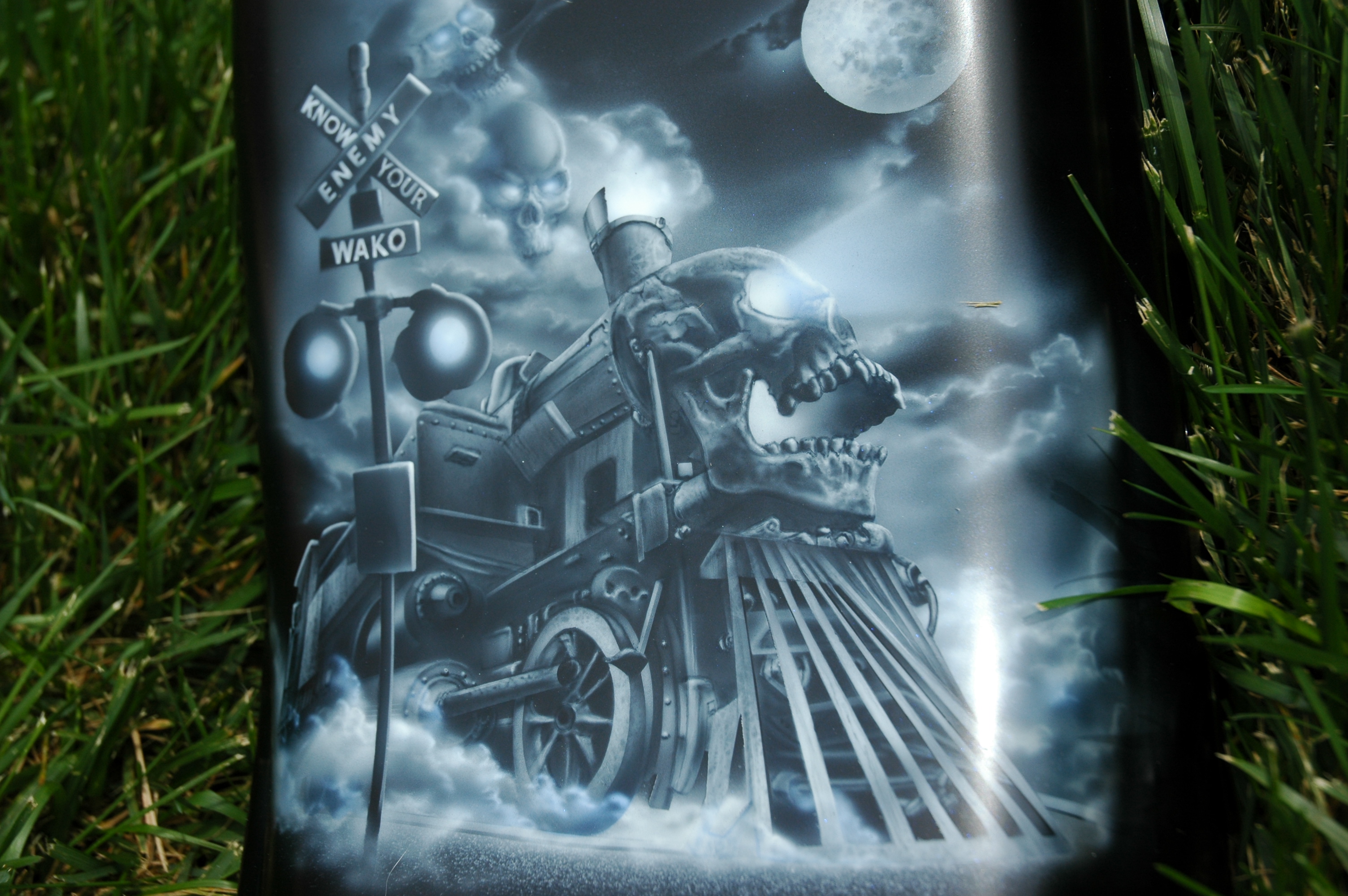 custom airbrush paint reaper motorcycle